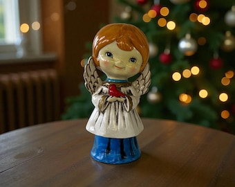 Vintage Christmas Angel With Original Sticker - Etsy