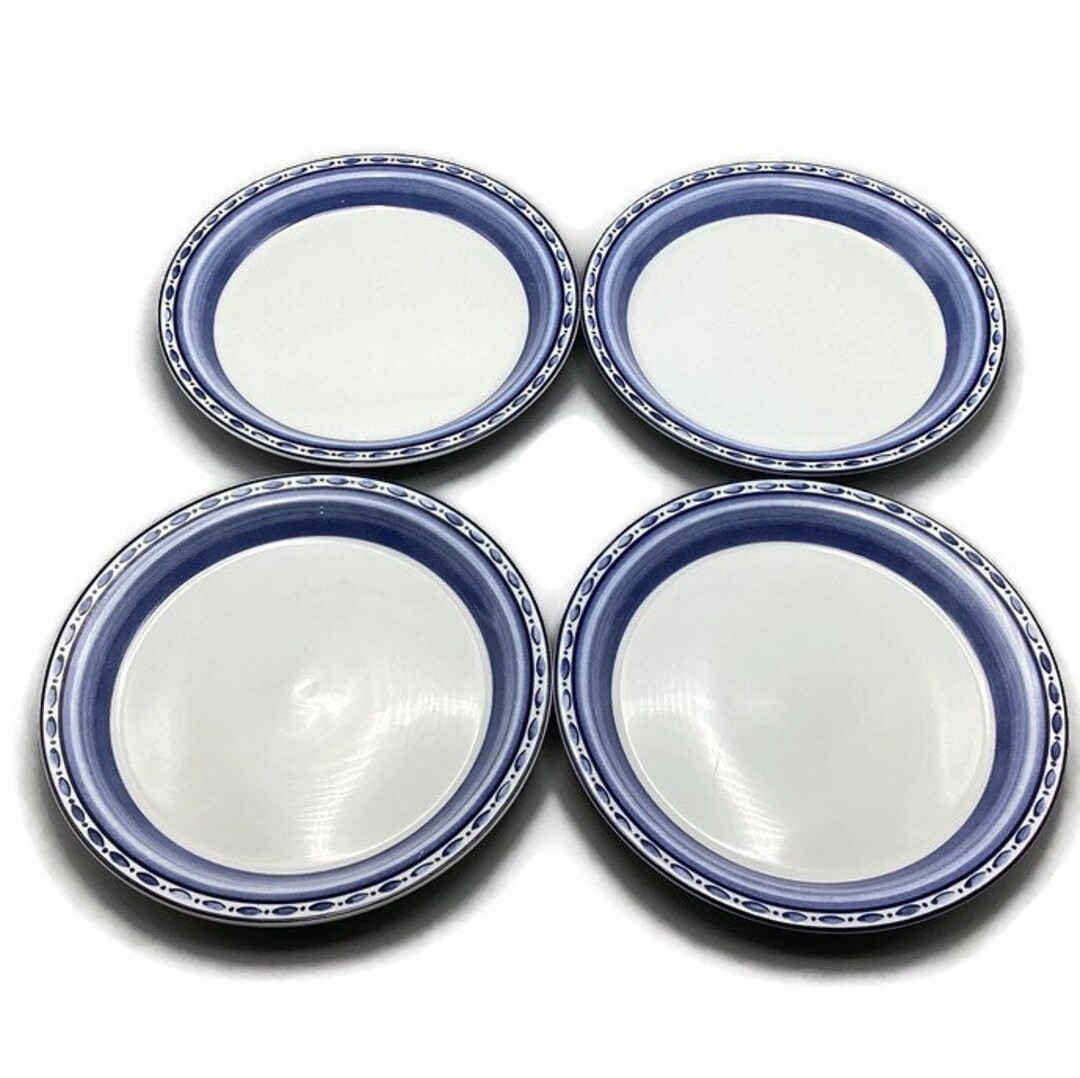 8-3/4” Dansk Bistro Belgian Blue Salad Plate Set of 4 * Made in