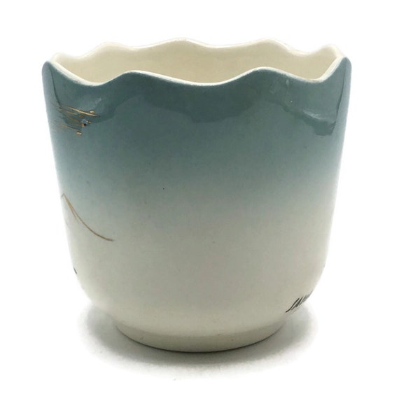 Vintage Sascha Brastoff Pottery Vase - Alaska Series - Signed