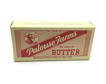 Vintage Palouse Creamery Butter Package * Dairy Ephemera