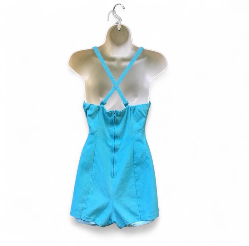 Vintage Jantzen Swimsuit: 1950s Aqua Pin-Up One Piece image 3