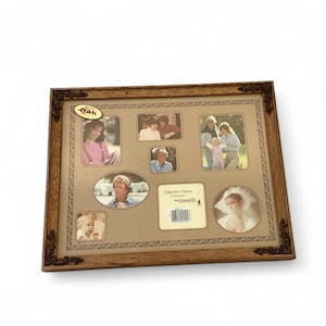 Vintage Solid Oak Wood Picture Frame * Photo Collection Display