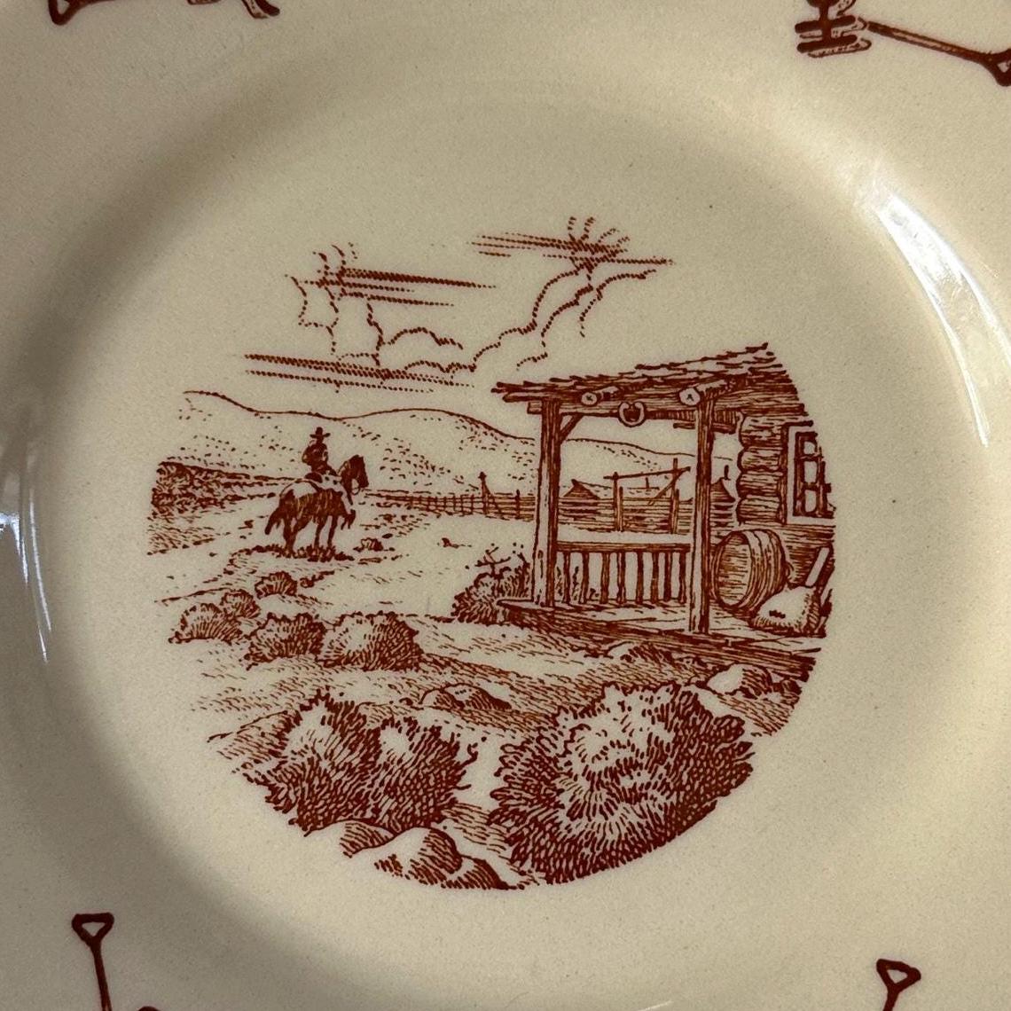 El RANCHO の大皿 El Rancho Salad Plate * Wallace China Co. - Etsy