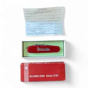 Vintage Swiss Army Knife with Original Box and Paper Insert