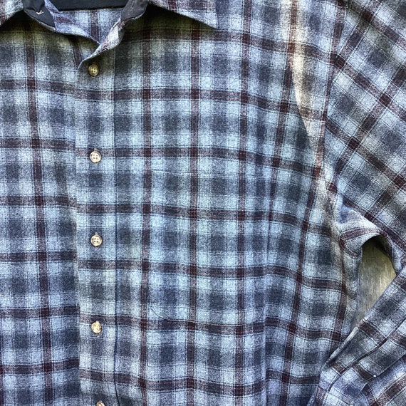 X Large Pendleton Wool  Shirt * Gray Black and Red - image 6