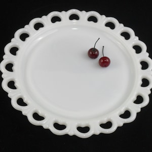 Vintage Milk Glass Old Colony Cake Plate