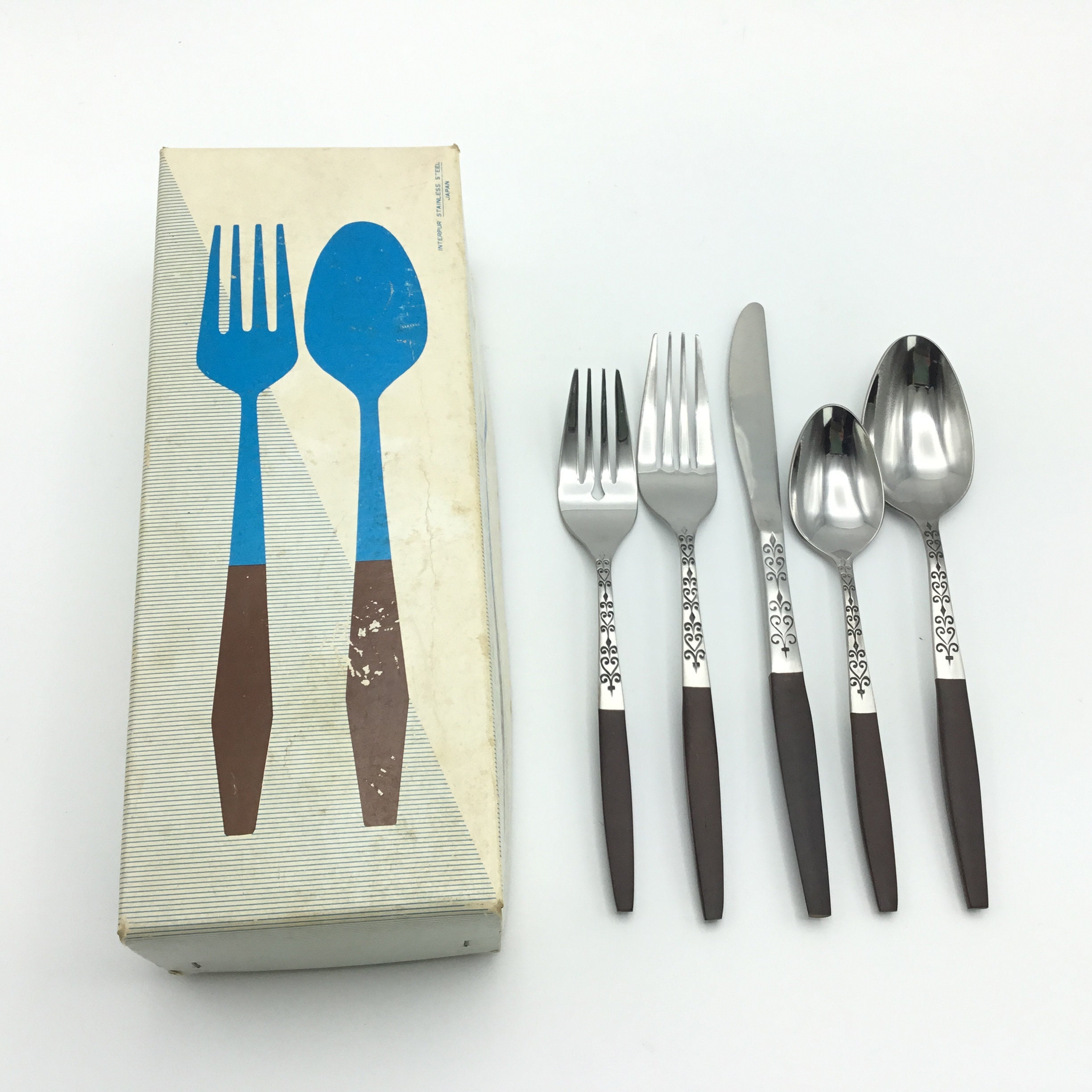 Interpur Brown Synthetic Stainless #2 Flatware 
