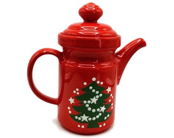 Vintage Waechertsbach West Germany Christmas Tree Coffee Pot