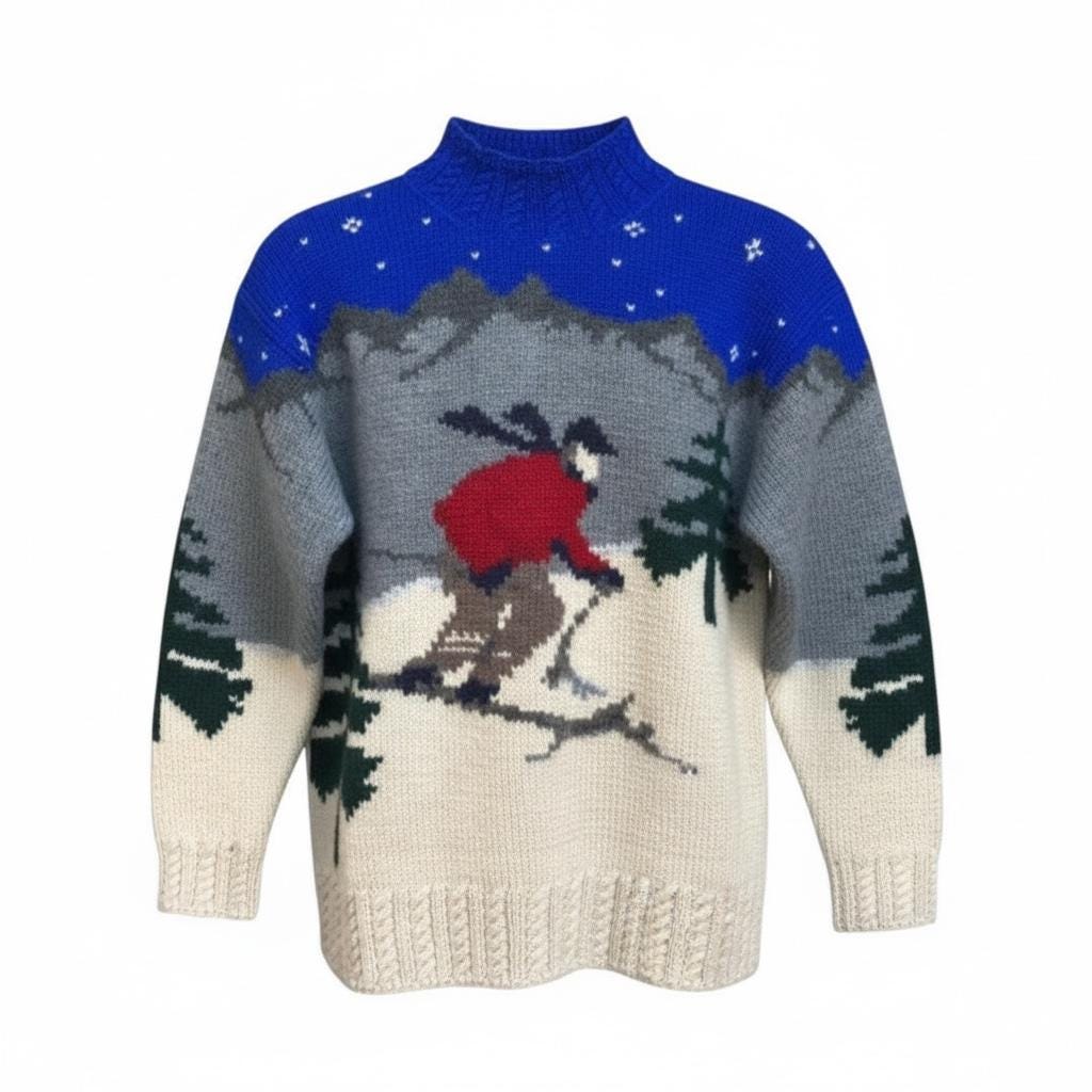 Vintage Ralph Lauren Ski Sweater - Etsy