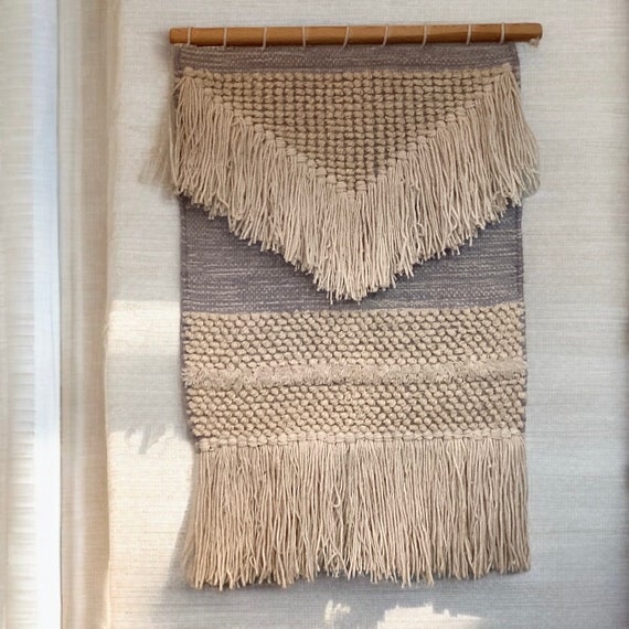 Vintage Hand woven and Tied Wall Hanging Etsy