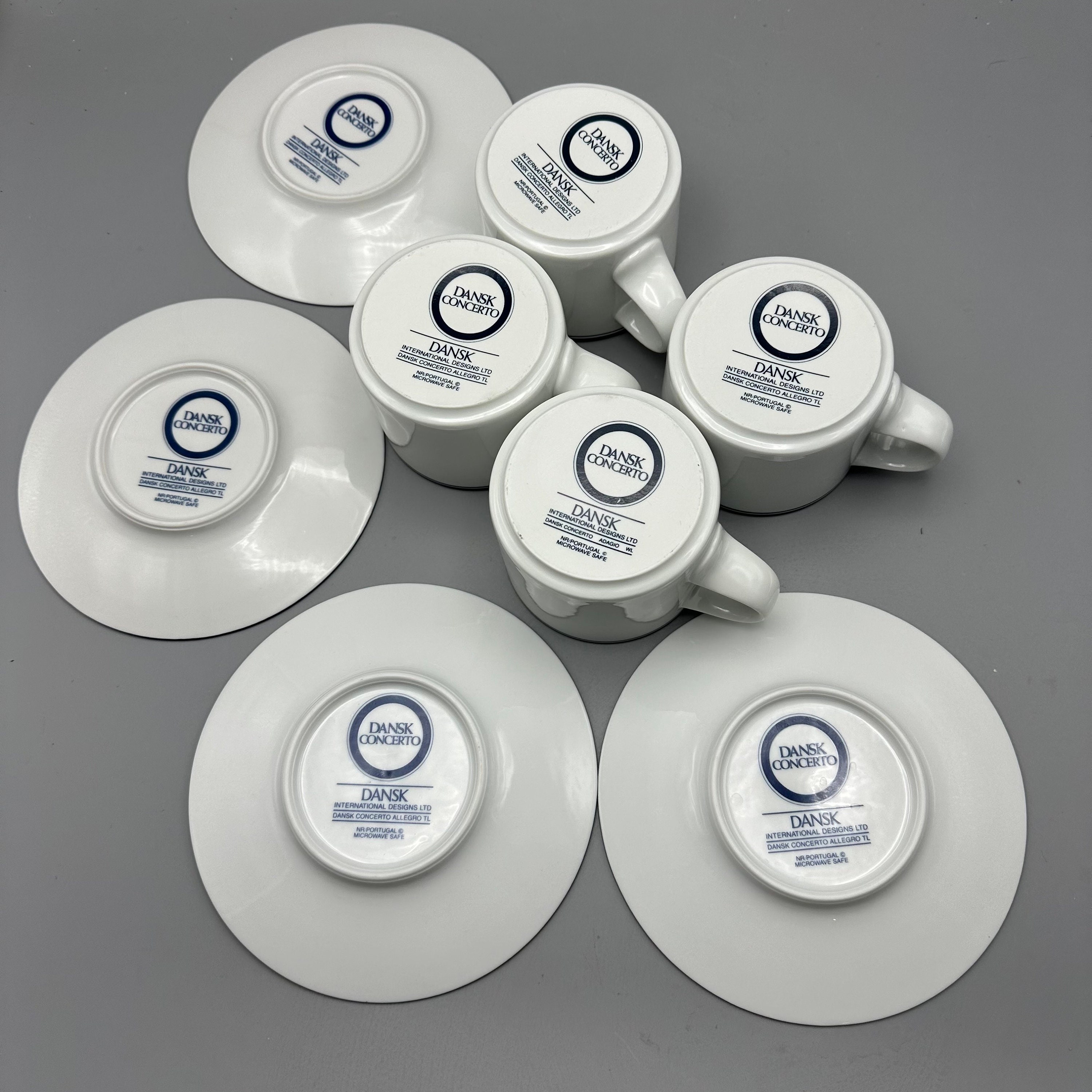 Vintage Dansk Concerto Allegro Blue Cup and Saucer Set of 4 - Etsy