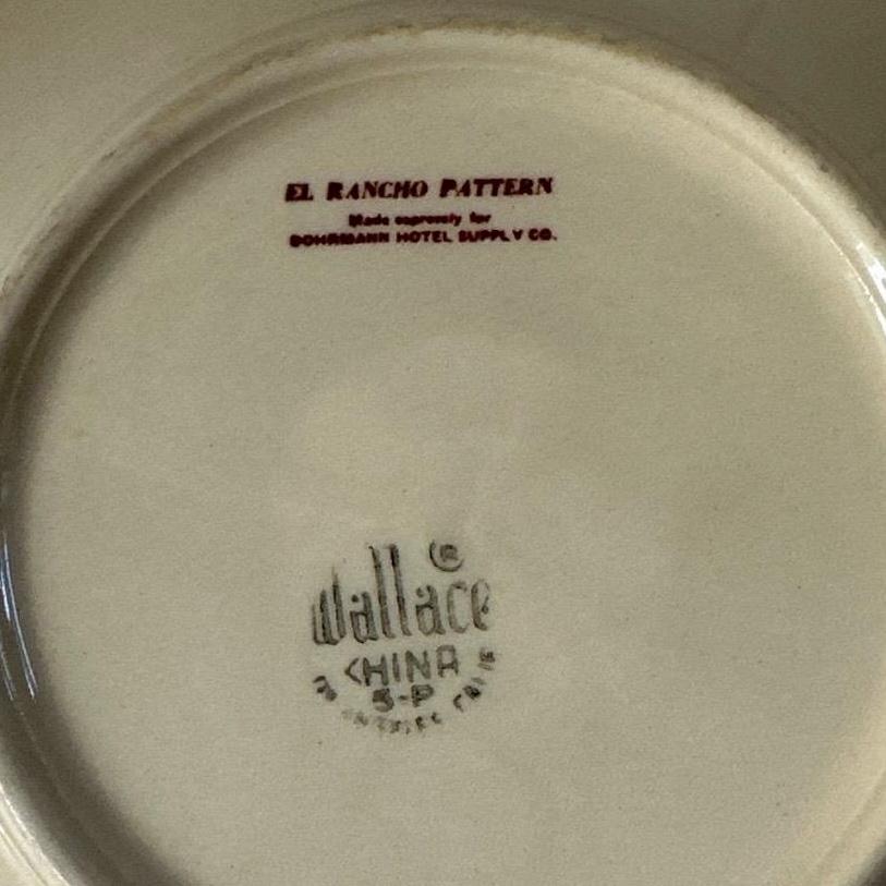 El RANCHO の大皿 El Rancho Salad Plate * Wallace China Co. - Etsy