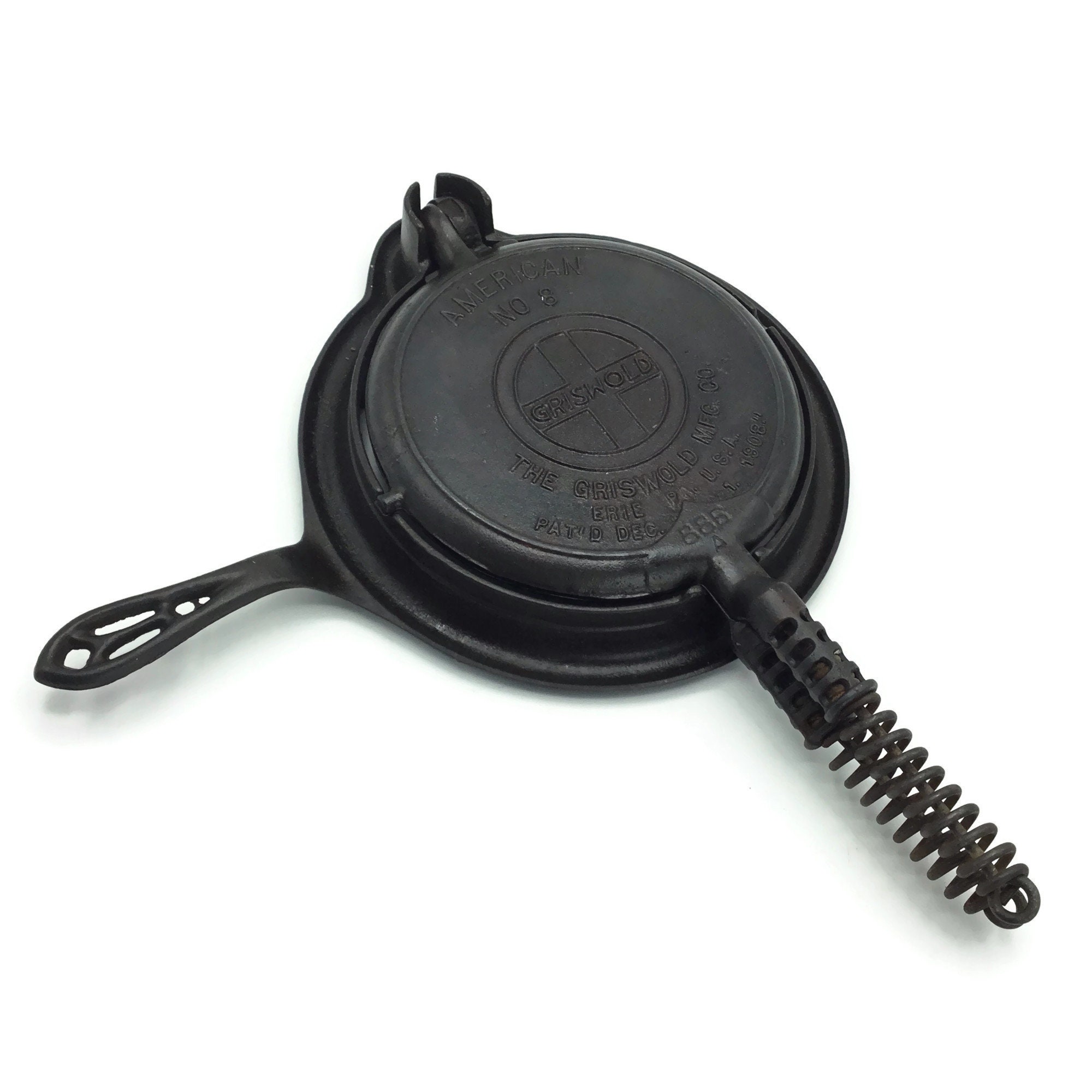 cast iron waffle press