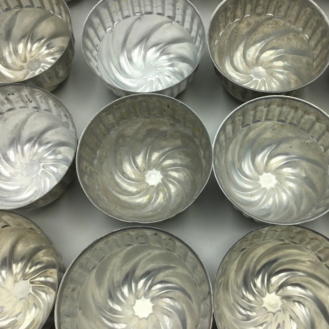 Vintage Aluminum Gelatine Molds Set of 4 8 or 12 Jello Etsy