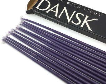 LOT OF 24 GREEN NEW BOXED VINTAGE DANSK DESIGNS HAND-DIPPED TAPERS 24" CANDLES LOT OF 24 GREEN NEW BOXED VINTAGE DANSK DESIGNS HAND-DIPPED TAPERS 24" CANDLES