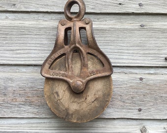 Vintage Louden Barn Pulley