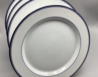11” Dansk Concerto Allegro Blue Dinner Plate Set of 4 * Made in Portugal