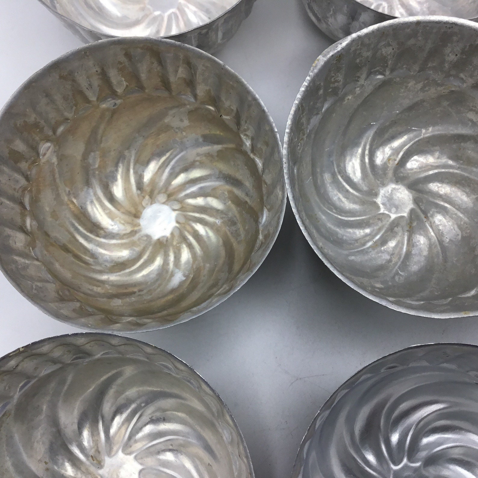 Vintage Aluminum Gelatine Molds Set of 4 8 or 12 Jello Etsy