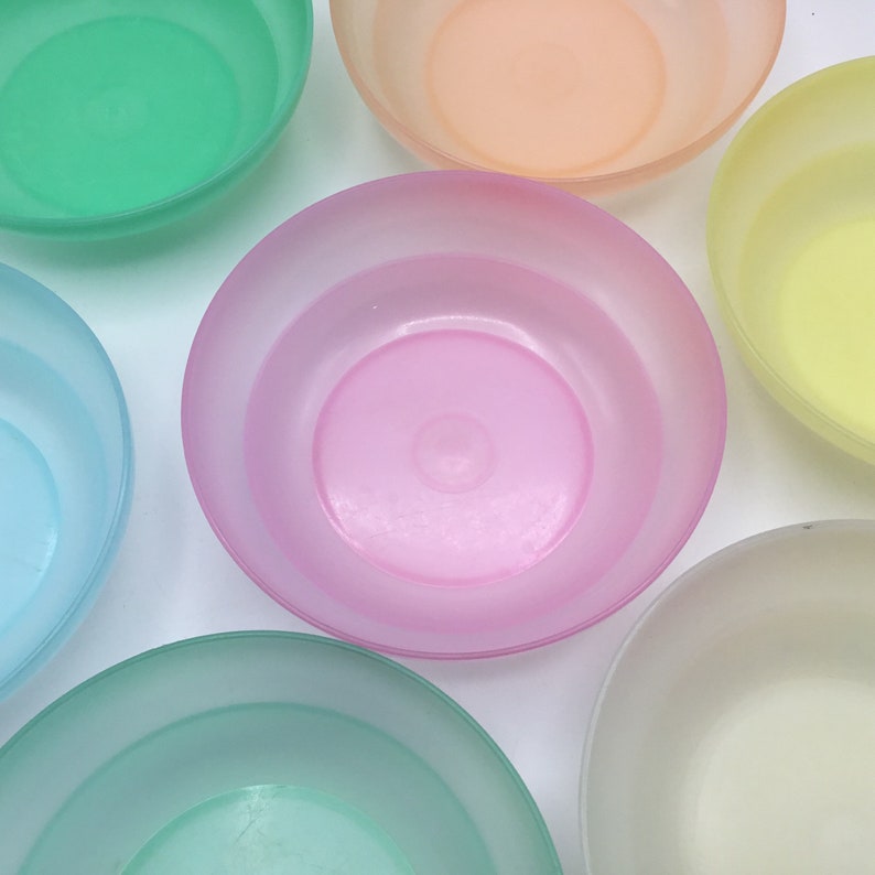Sold Individually Vintage Cereal Bowls 155 Tupperware Sheer Etsy