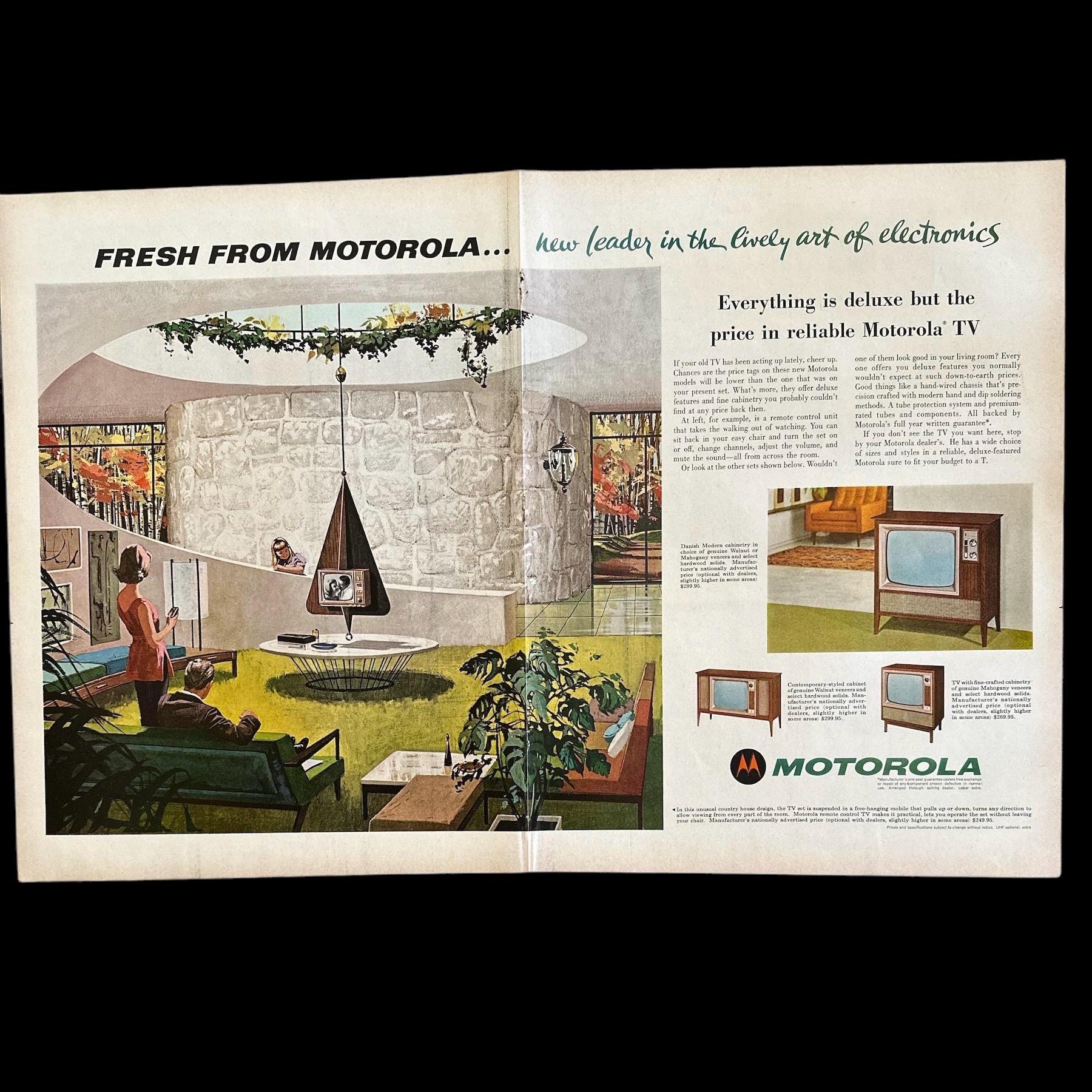 1962 Motorola Advertisement * Charles Schridde Art * Remote