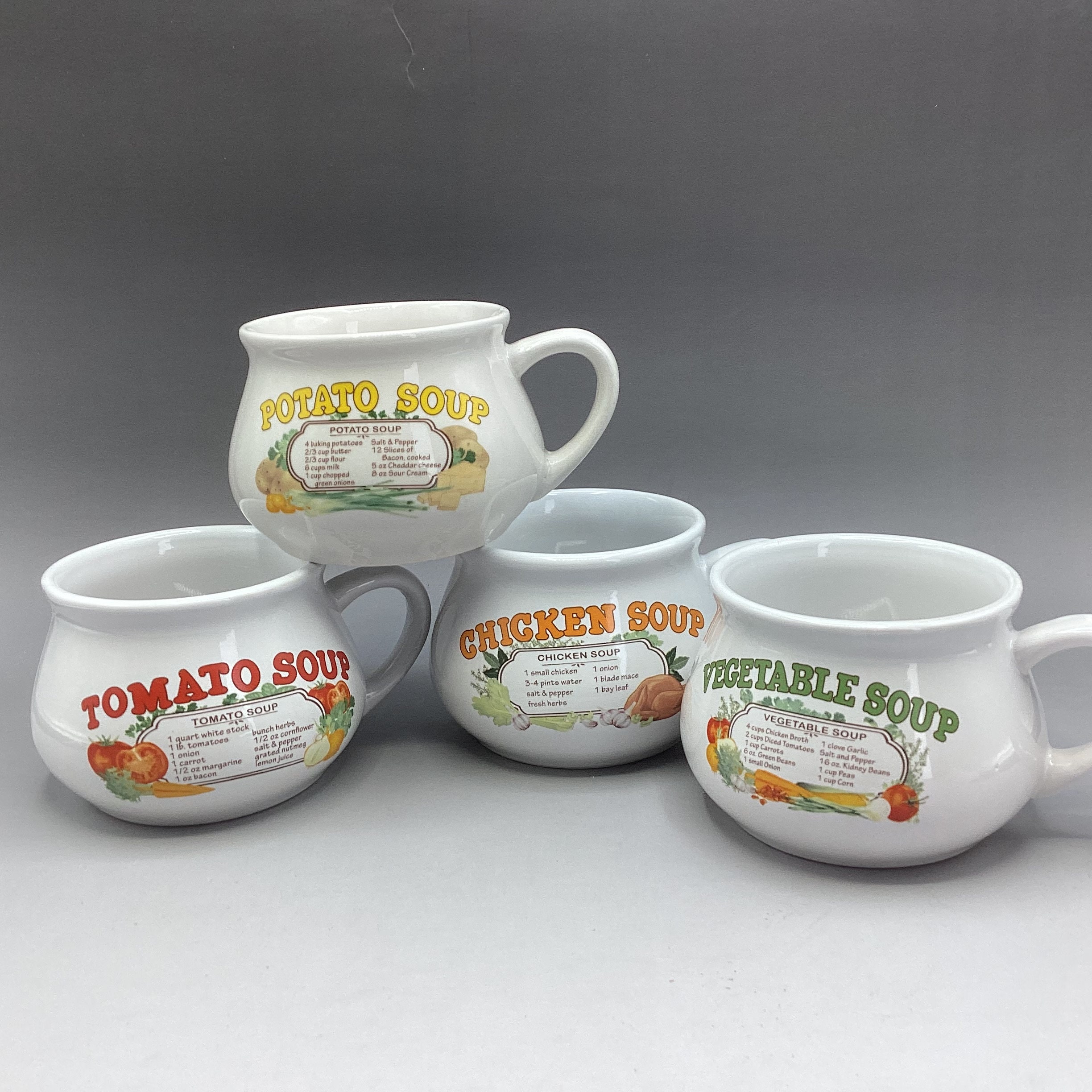 Vintage Soup Recipe Mug * Sold Individually - Etsy