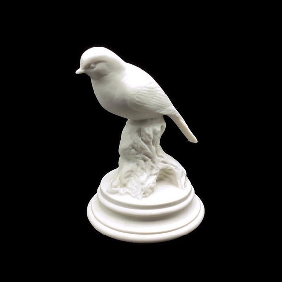 Unglazed Ceramic Bisque Bird Figurine Etsy