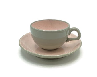 Shell Pink Harkerware Cup and Saucer