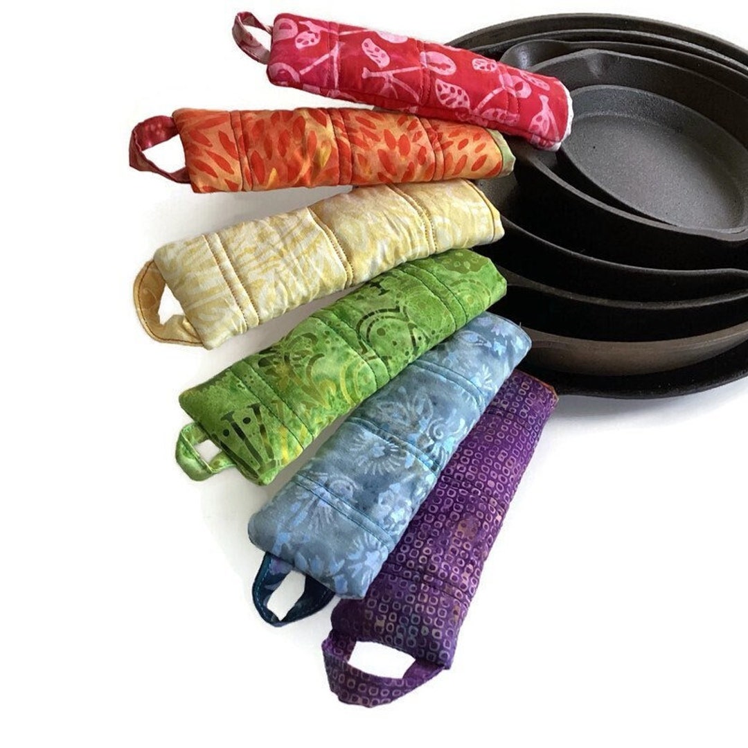 Pan Handle Pot Holder Heat Resistant Cast Iron Skillet Sleeve Etsy