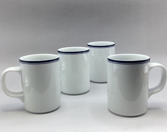 Vintage Dansk Concerto Allegro Blue Coffee Mug Set of 4