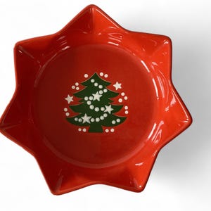 Vintage Waechertsbach West Germany Christmas Tree Star-shaped Serving Bowl