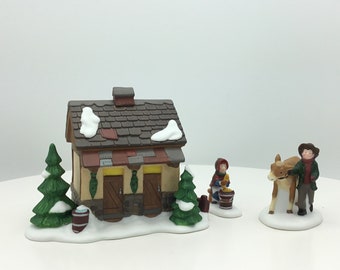 Vintage Heritage Village Figurines * Tending the New Calves * Department 56