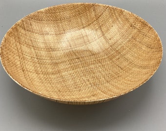 Vintage Raffia Ware 17" Serving Bowl