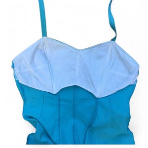 Vintage Jantzen Swimsuit: 1950s Aqua Pin-Up One Piece image 6