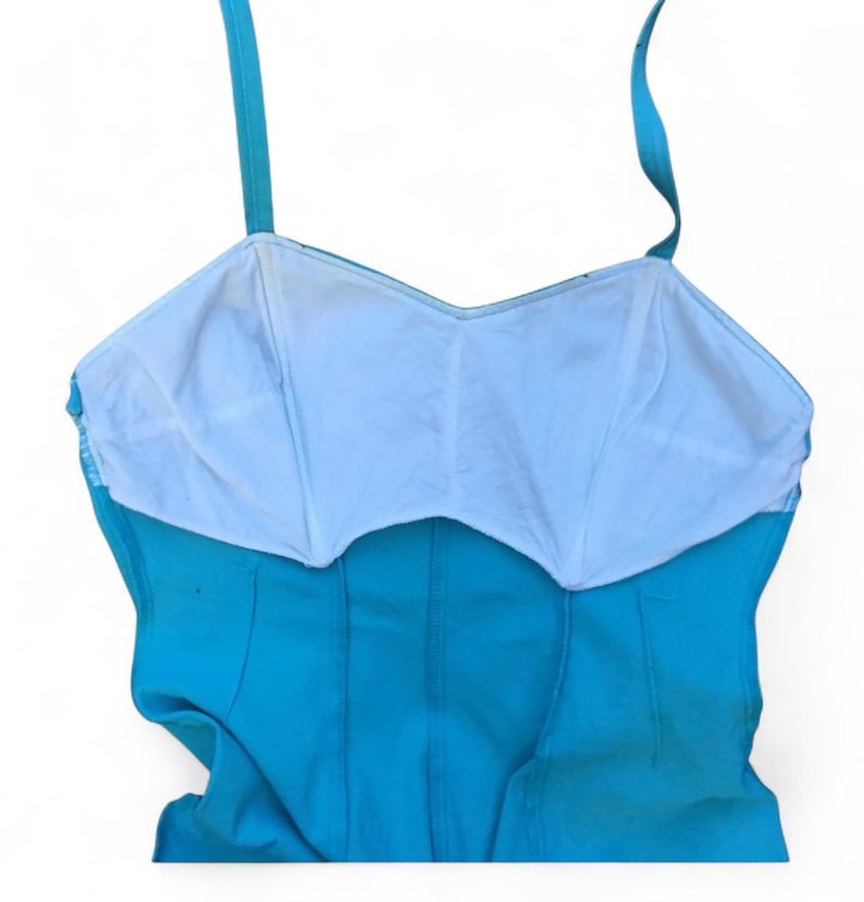 Vintage Jantzen Swimsuit: 1950s Aqua Pin-Up One Piece image 6