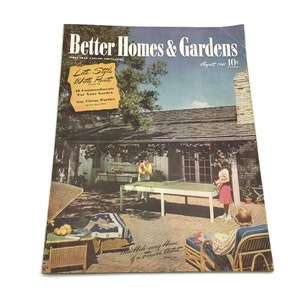 August 1941 Better Homes and Gardens * Hide Away Home * Circus Party