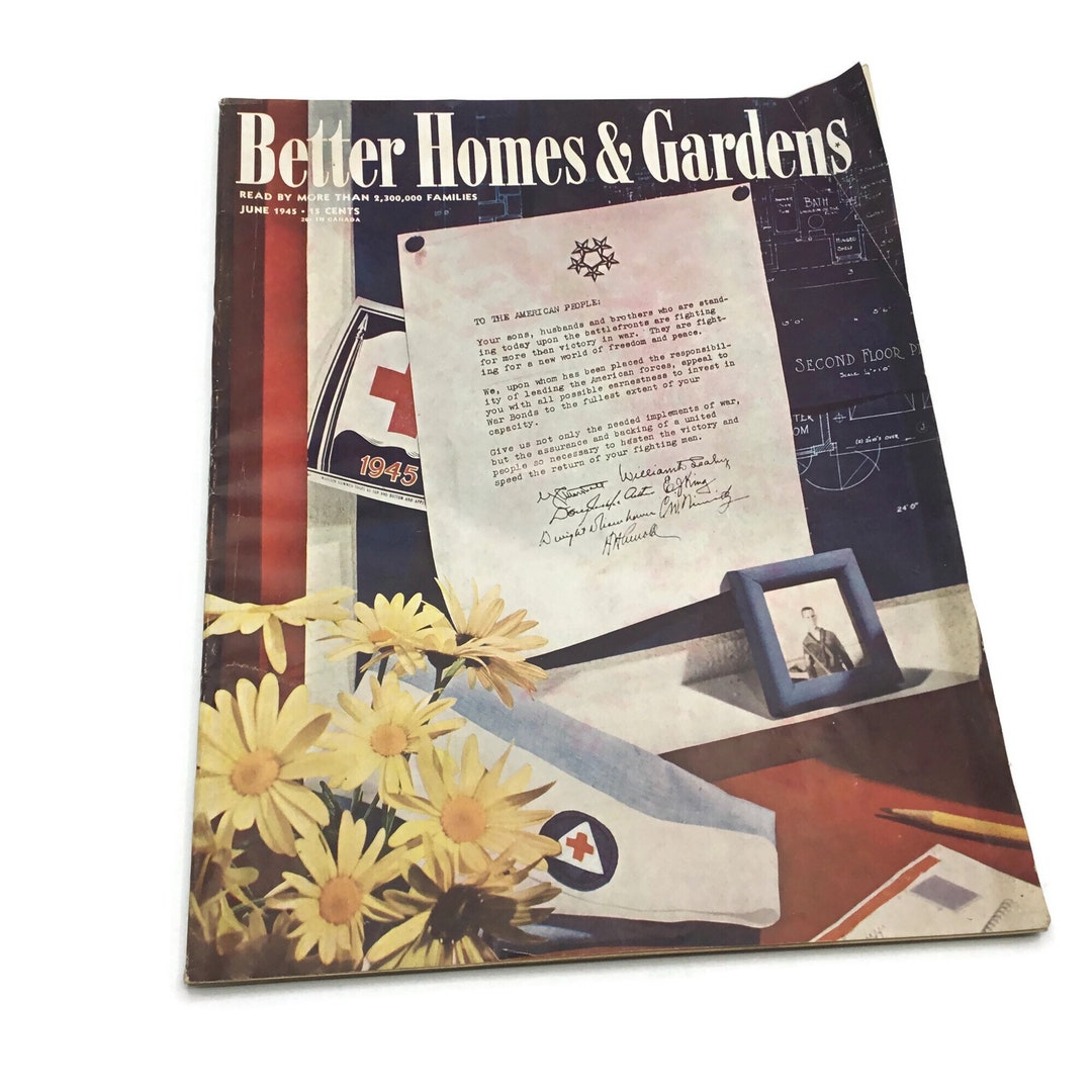 June 1945 Better Homes and Gardens To the American People A Letter from ...