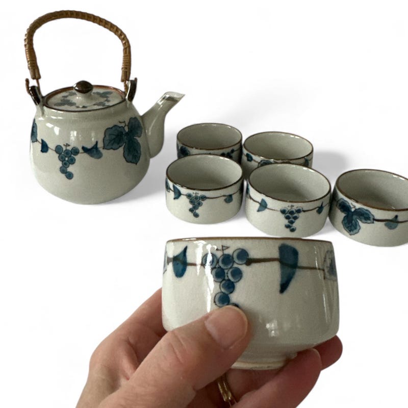 Stoneware Tea Set - Etsy