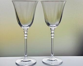 Mikasa Sonata Gold Wine Glass Set of 2