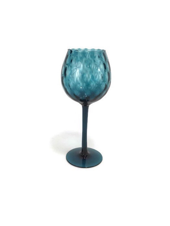 Art Glass Goblet Crackle (DEB) Art Glass Goblet Crackle (DEB)