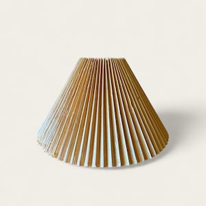 AS IS Vintage Pleated Grass Cloth Lamp Shade