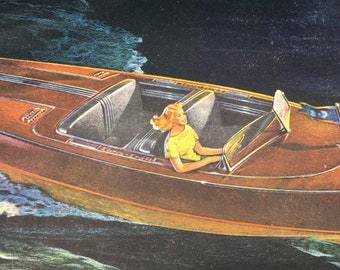Vintage Chris-Craft Advertisement * 1944 Runabout