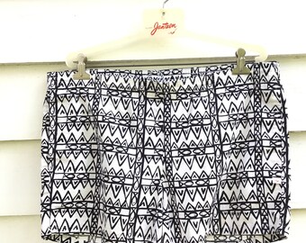 Vintage Jantzen Swim Trunks * Cotton Abstract Print