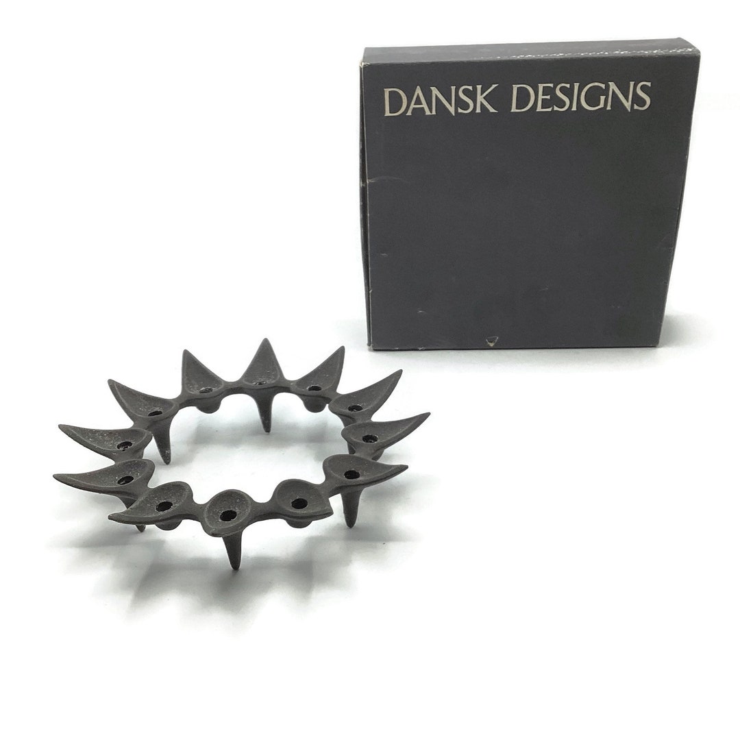 DANSK Tiny Taper Candle Holder With Box STARCLUSTER No. 1706 Jens