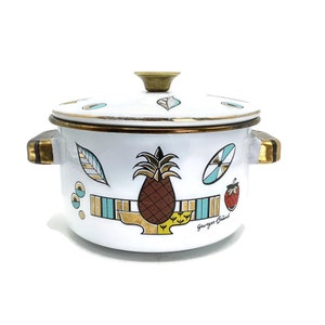 Vintage Georges Briard “Ambrosia” Enameled Pot