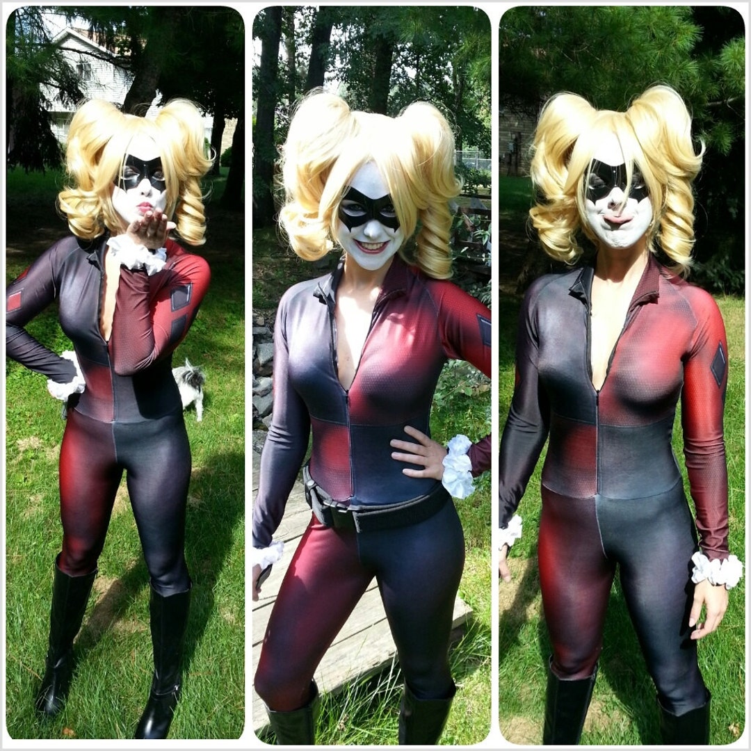 Harley Quinn kostuum cosplay klaar voor Halloween - Etsy België