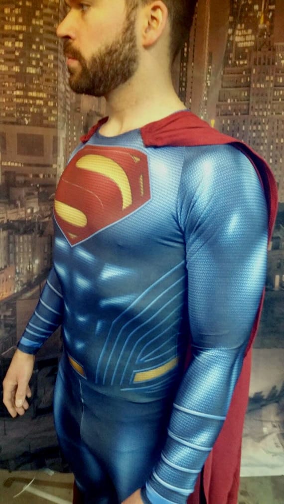 Man of Steel Batman Vs. Superman Style Superman Suit - Etsy