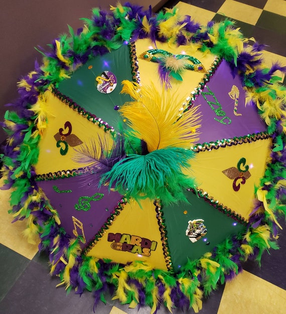 19 Light Up Mardi Gras Umbrella Etsy