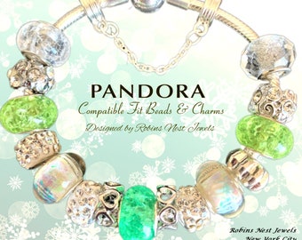 Compatible Fit Charms Pandora Bracelet, or  CHOOSE, with Bracelet Non Pandora, Silver Plated SG1022