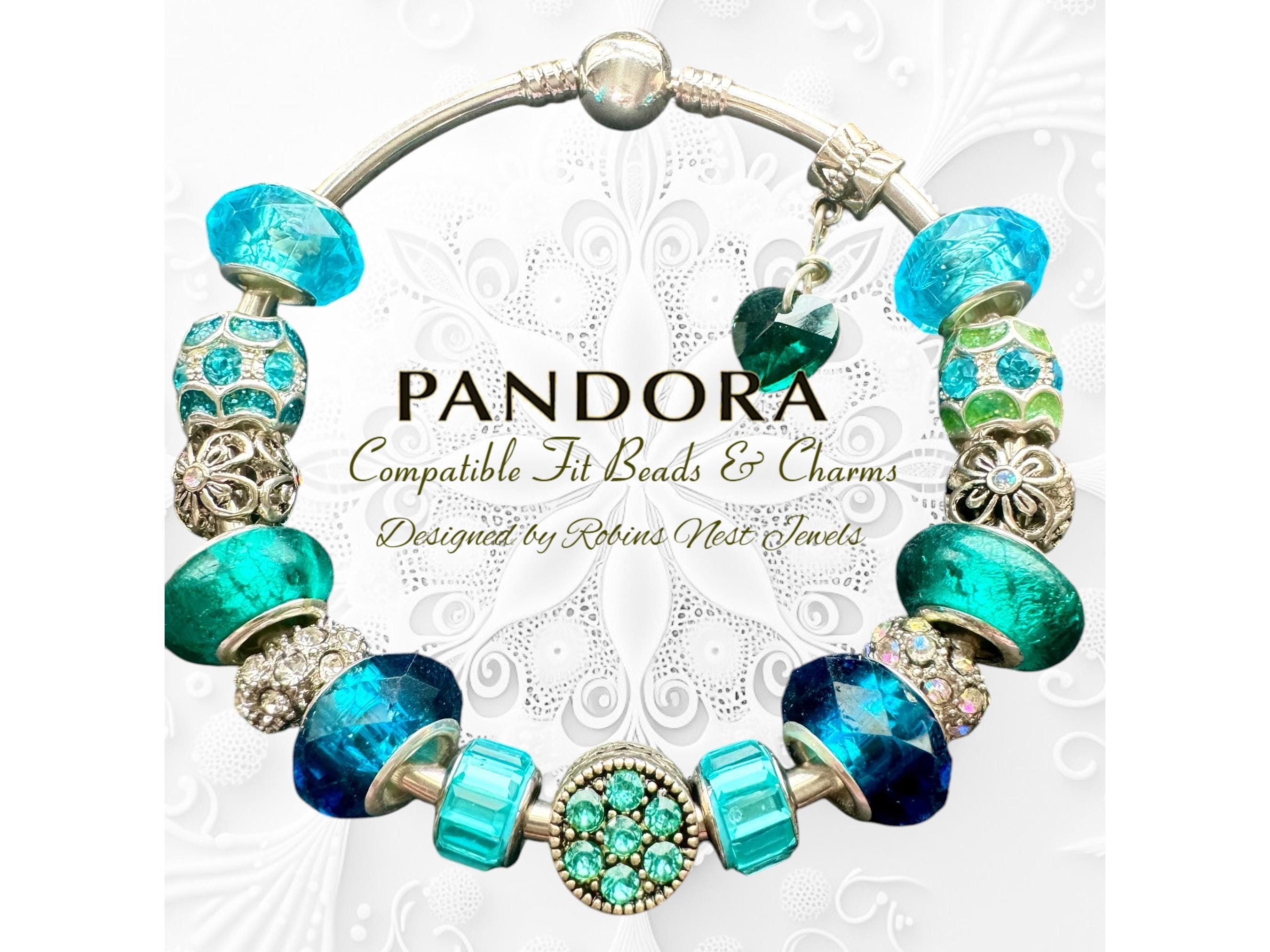 Compatible Fit Beads and Charms Pandora Bracelet, or CHOOSE, with 