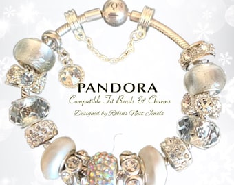 Compatible Fit Charms Pandora Bracelet or CHOOSE With Bracelet Authentic Pandora Sterling Silver or Non Pandora Silver Plated WHS1022B Etsy